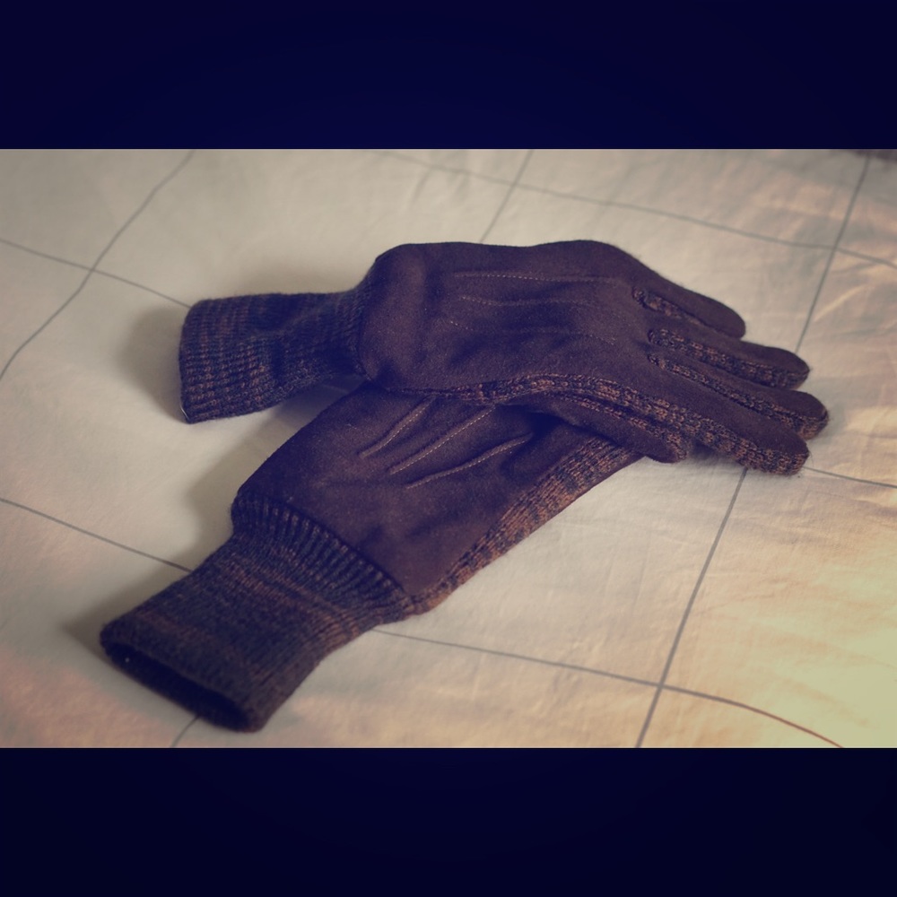 Men leather gloves